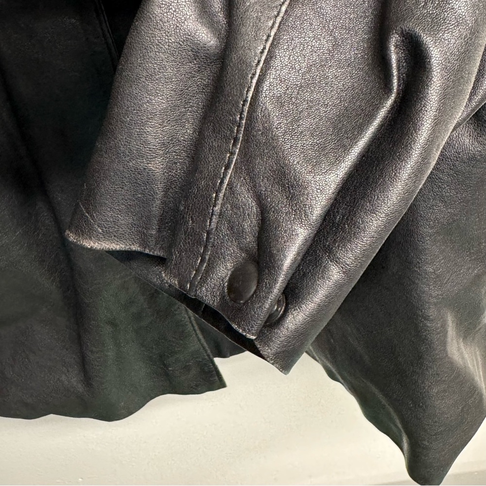 LYZANT Black Leather‎ jacket L - Picture 9 of 14
